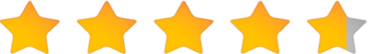 Four and a half out of five stars
