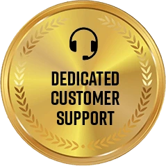 Customer support badge